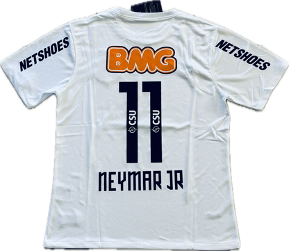 Neymar JR#11 Santos FC Soccer Jersey Classic White Football Shirt MENS