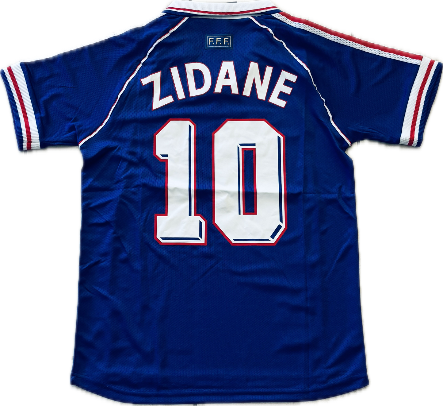 France World Cup 1998 Zinedine Zidane #10  MENS Jersey Shirt Away Kit Vinatge Retro Brazil FFF
