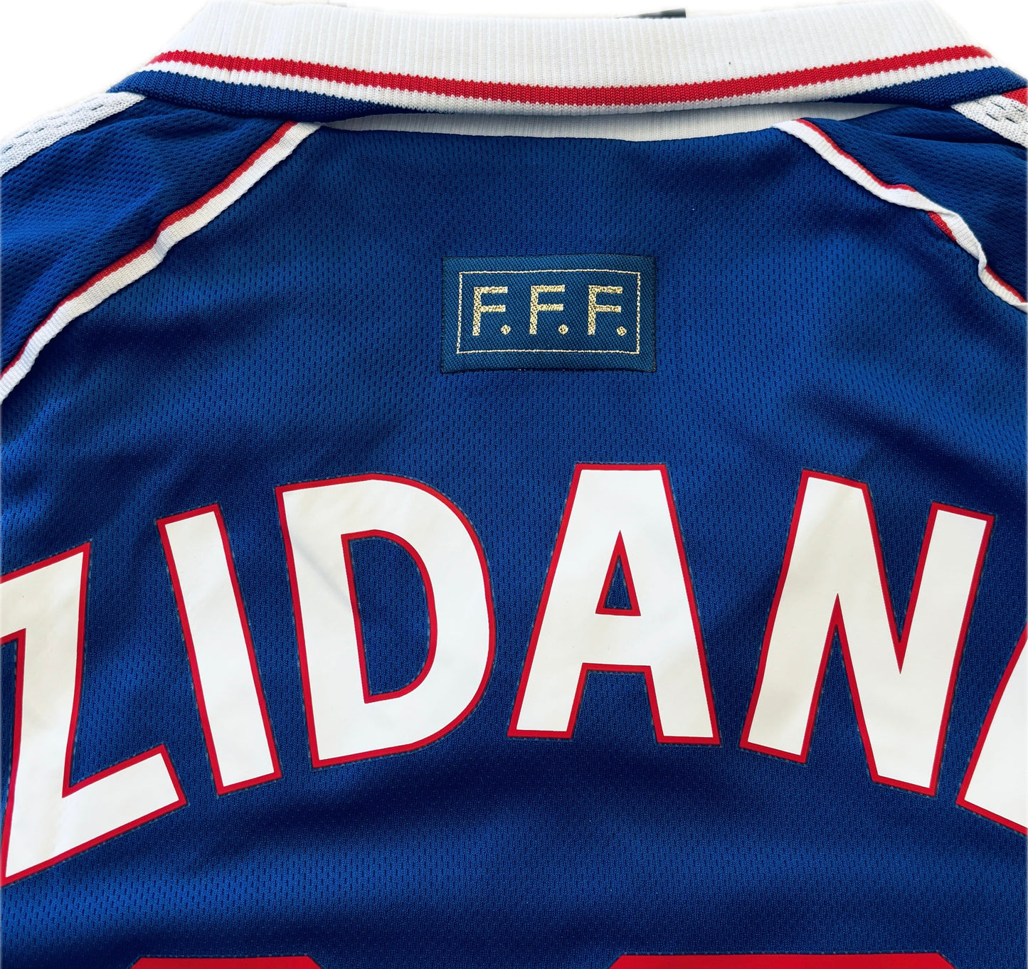 France World Cup 1998 Zinedine Zidane #10  MENS Jersey Shirt Away Kit Vinatge Retro Brazil FFF