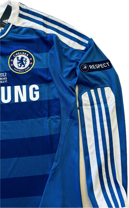 Chelsea 2012 Didier Drogba #11 Champions League Final Jersey Retro Vintage Soccer Football