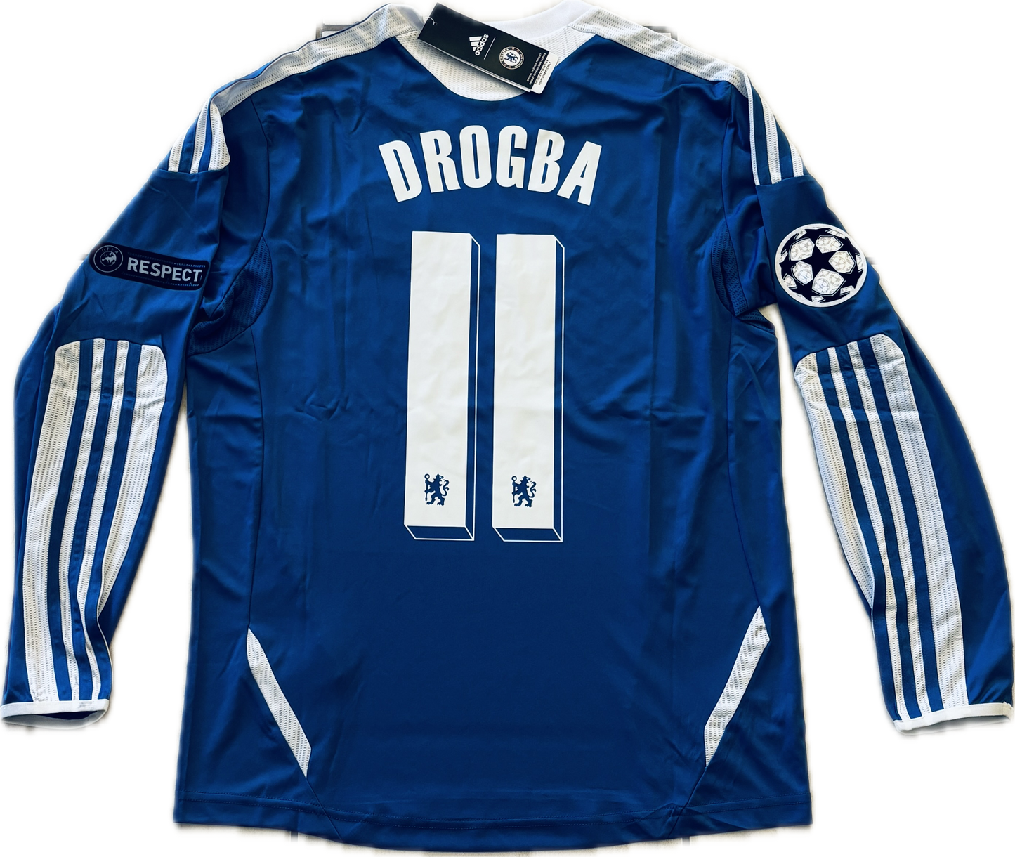 Chelsea 2012 Didier Drogba #11 Champions League Final Jersey Retro Vintage Soccer Football