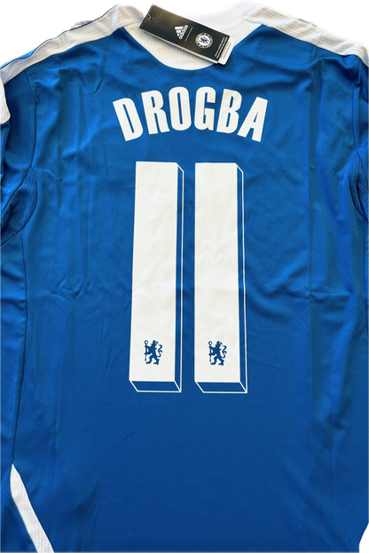 Chelsea 2012 Didier Drogba #11 Champions League Final Jersey Retro Vintage Soccer Football