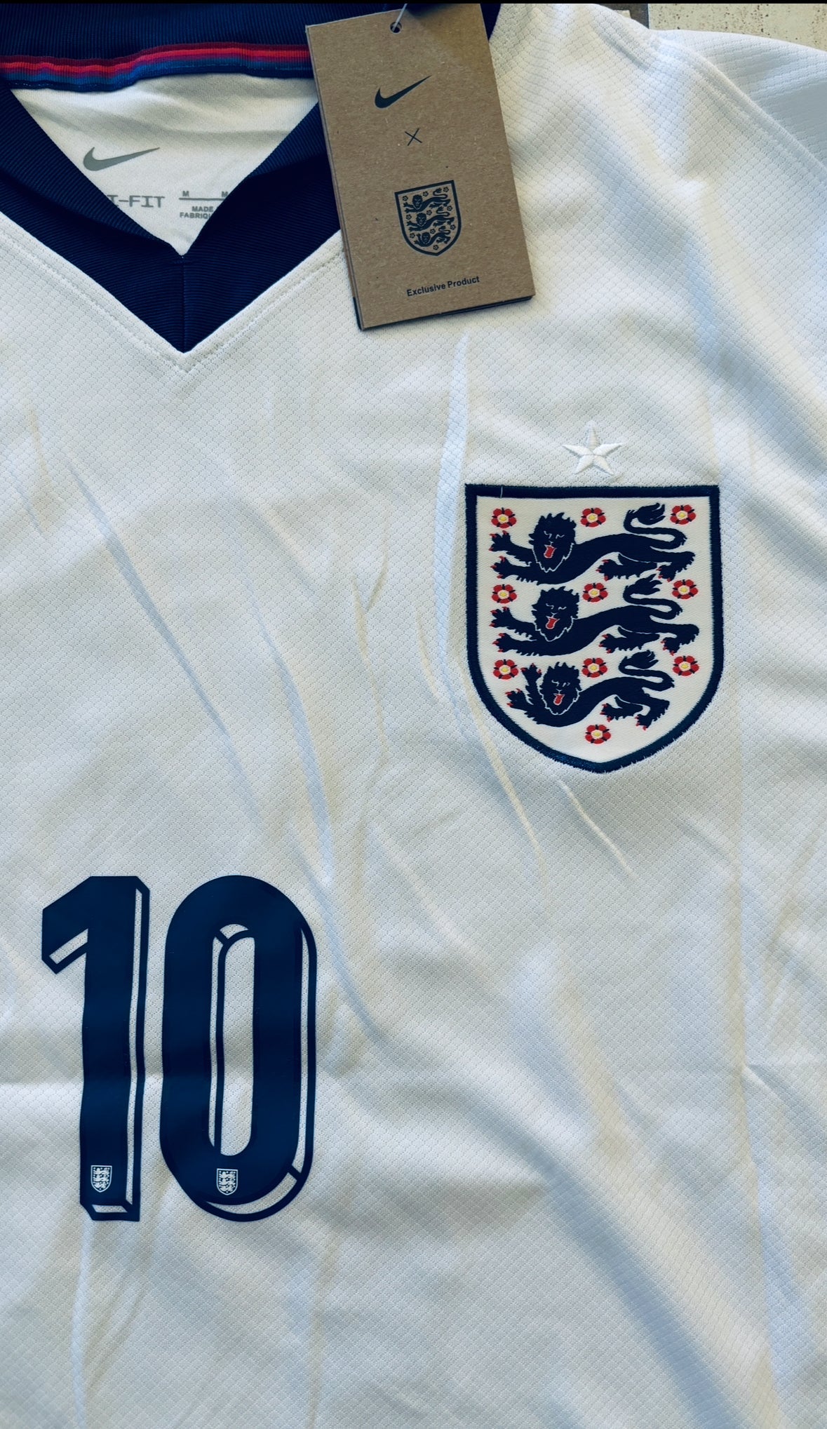 Jude Bellingham #10 England Home Jersey with UEFA Foundation Patch MENS
