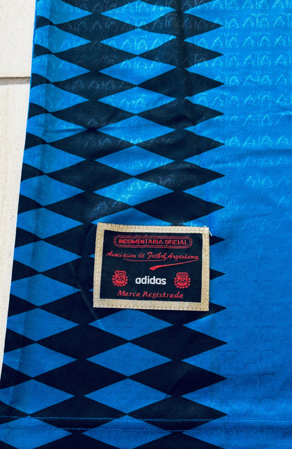Vintage Maradona #10 Argentina 1994 Away Jersey World Cup Blue