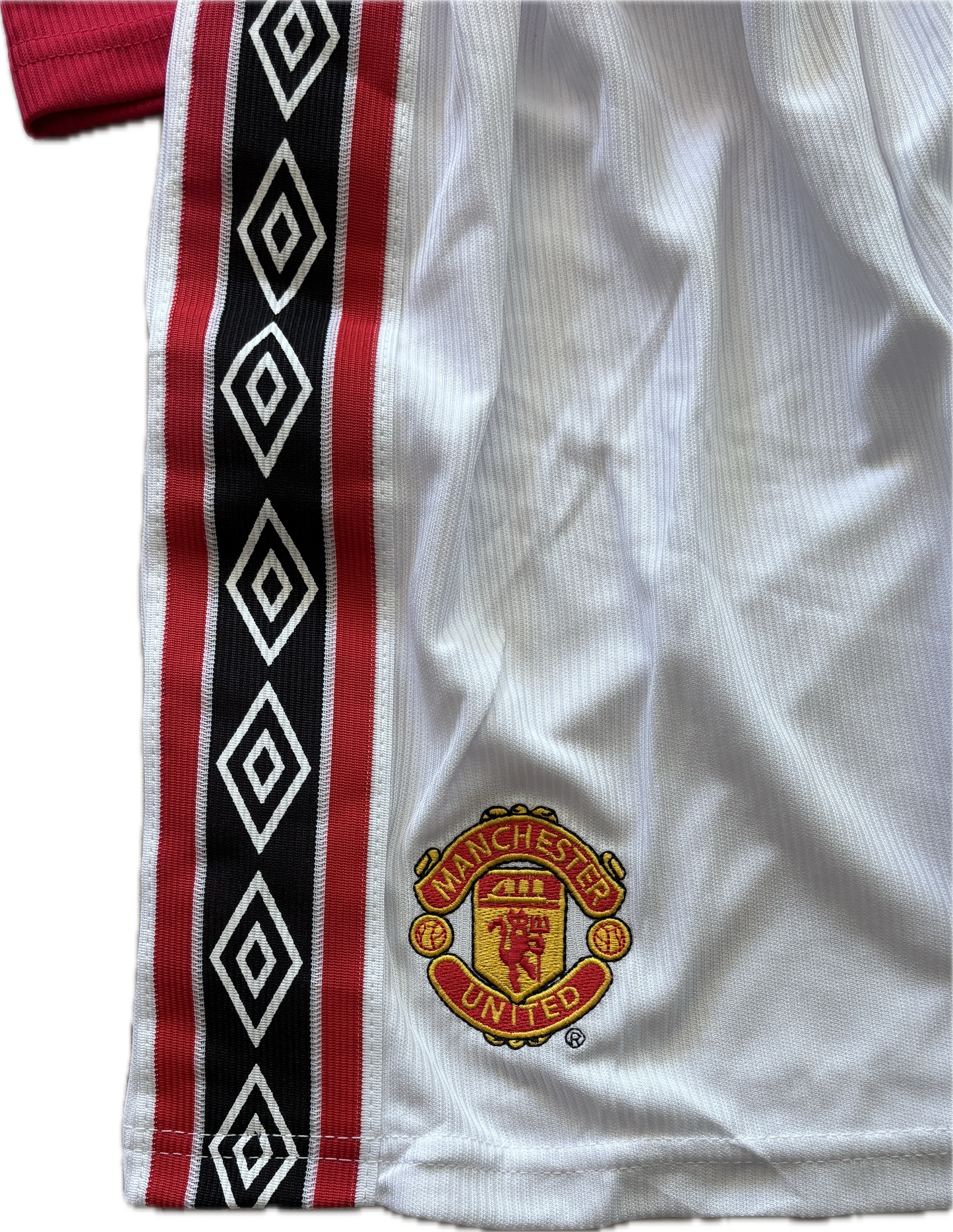 Vintage David Beckham #7 Manchester United 98/99  Umbro Red Retro Jersey English Premier League Retro YOUTH Kids