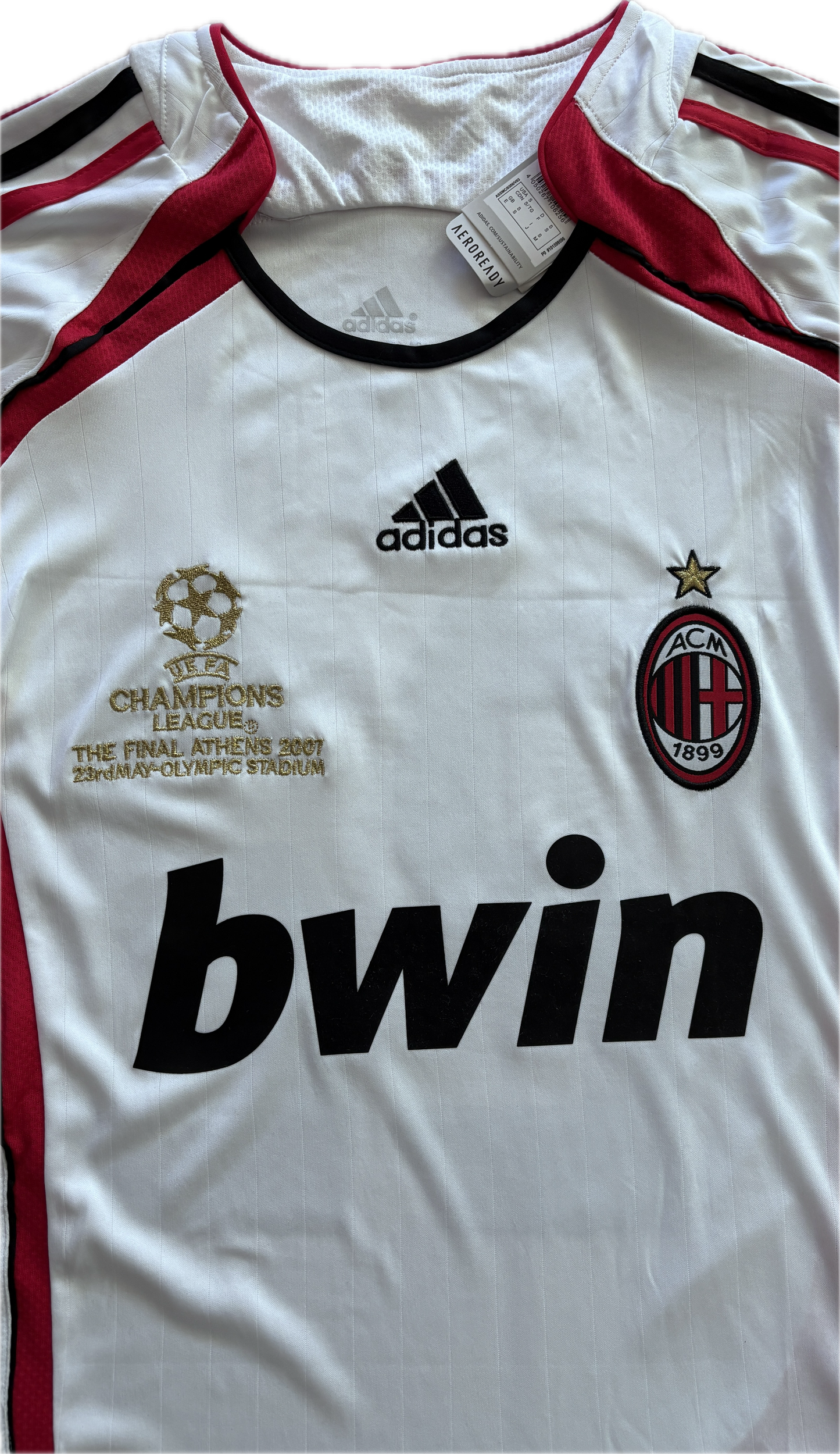 Kaka #22 AC Milan Jersey 2006/2007 Mens Final UEFA Champions League Long Sleeve Soccer Jersey MENS