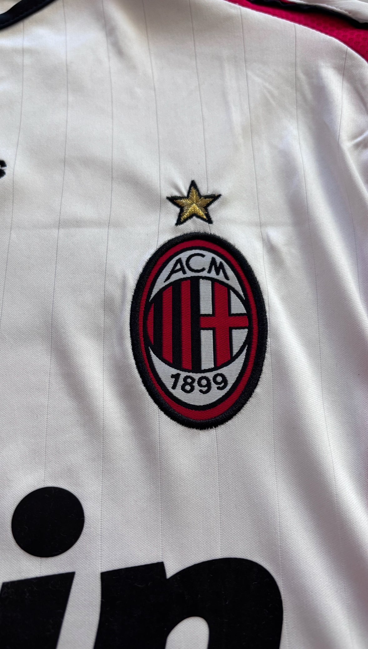 Kaka #22 AC Milan Jersey 2006/2007 Mens Final UEFA Champions League Long Sleeve Soccer Jersey MENS