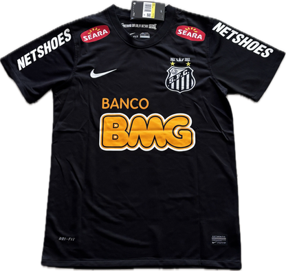 Neymar Jr#11 Santos FC Soccer Jersey Classic Black Away Football Shirt MENS